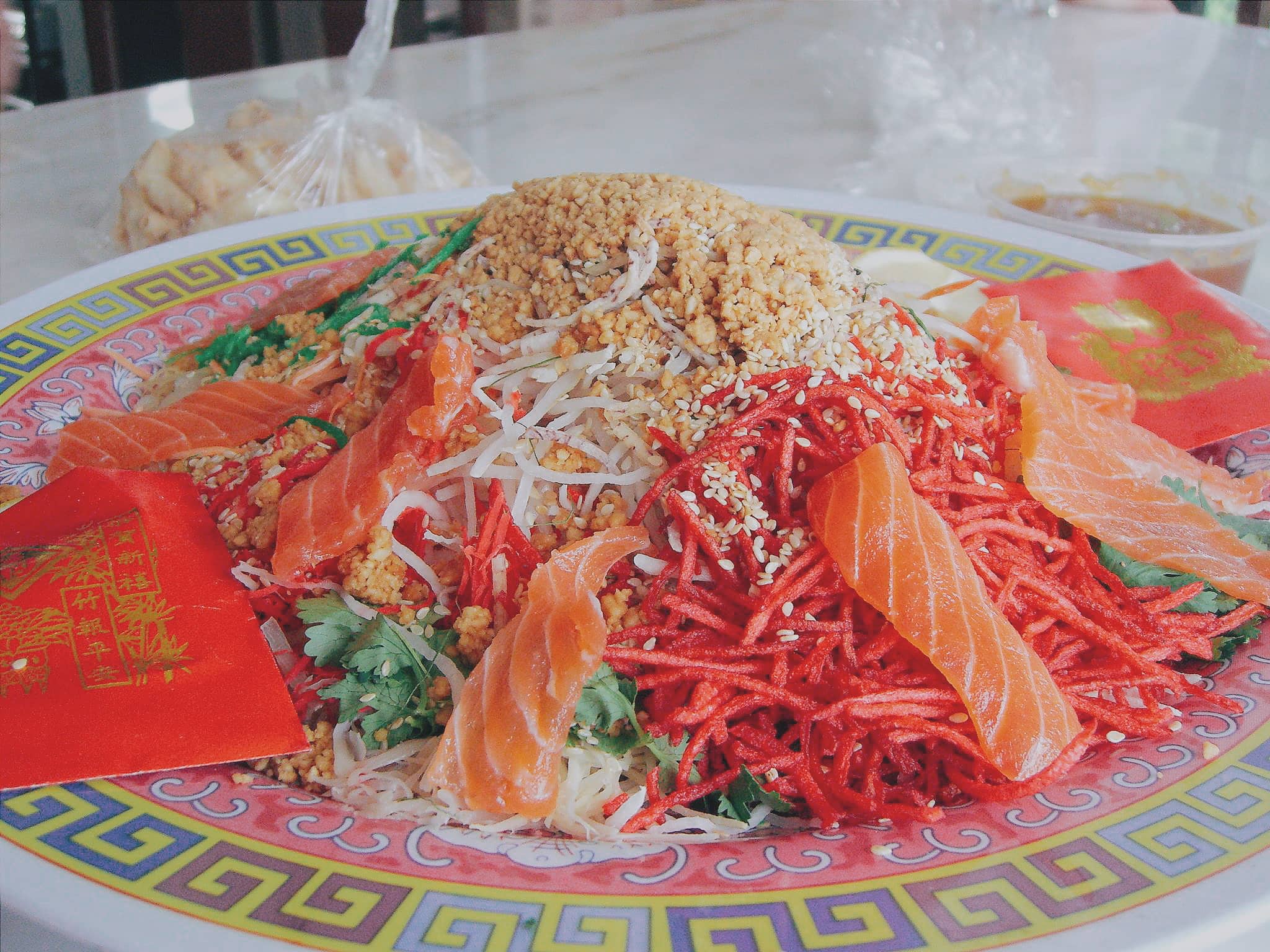 Fresh Salmon is part of the Chinese New Year Prosperity Food
