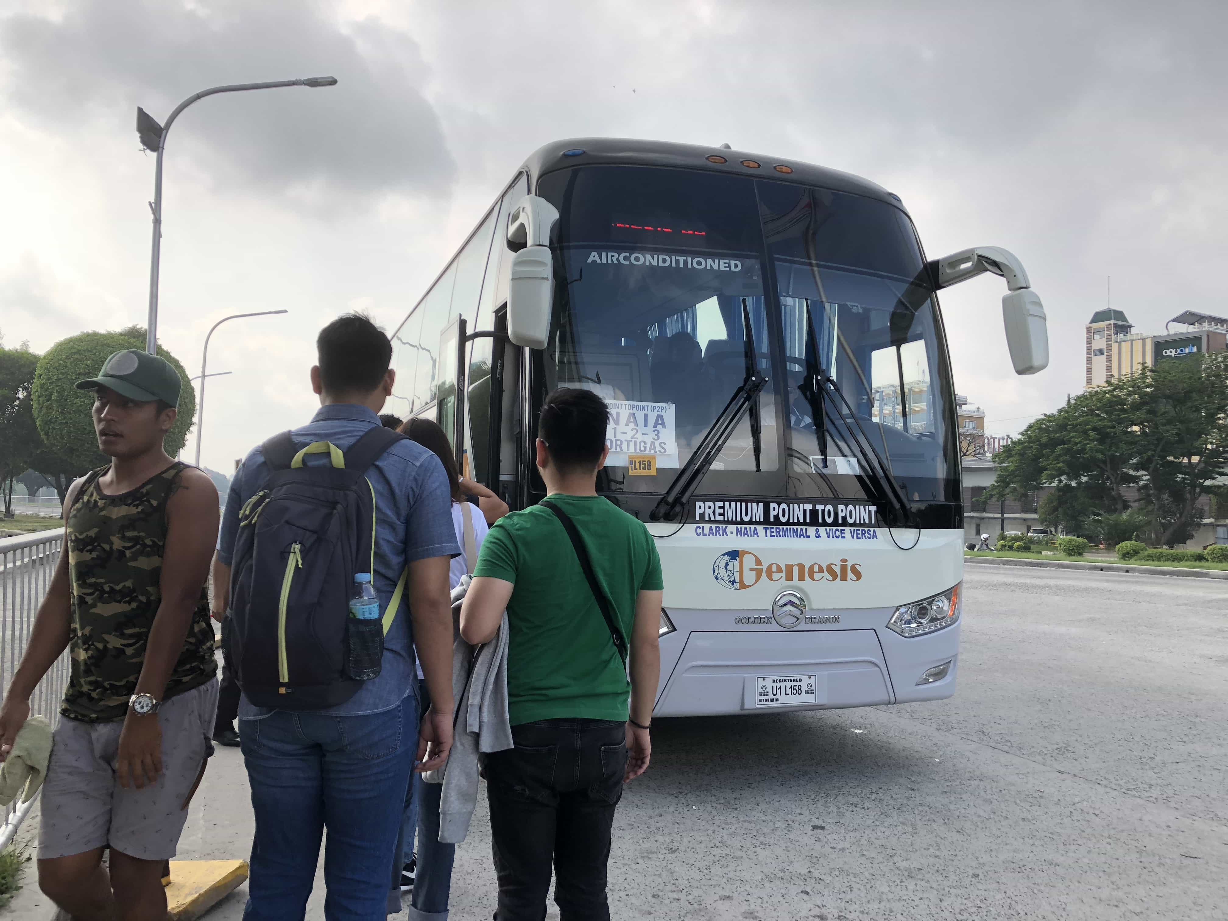 Clark to NAIA 3 and Ortigas, Point to Point Bus System from SM City Clark