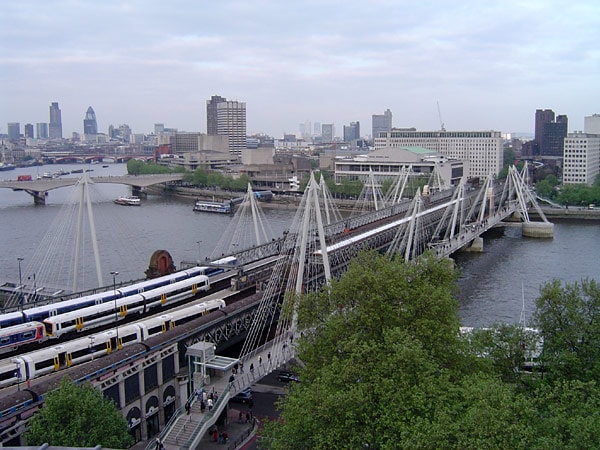 Unusual Reasons to Visit London 3 Hungerford Bridge River Thames London England