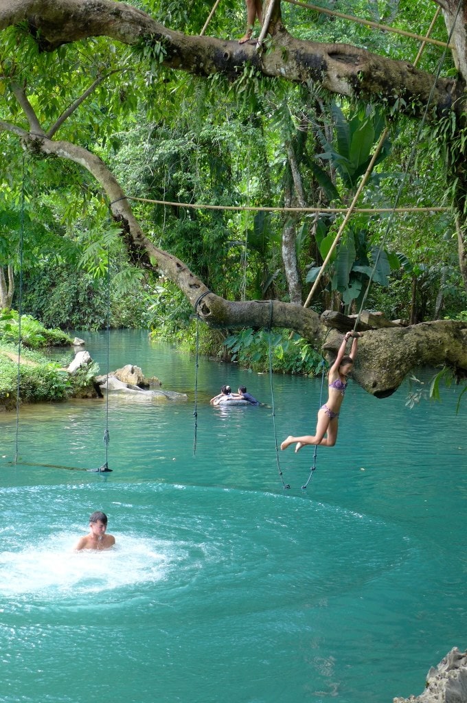 10 Most Instagrammable Places in Laos 4 Blue Lagoon Vang Vieng, Vang Vieng, Instagrammable places in Laos