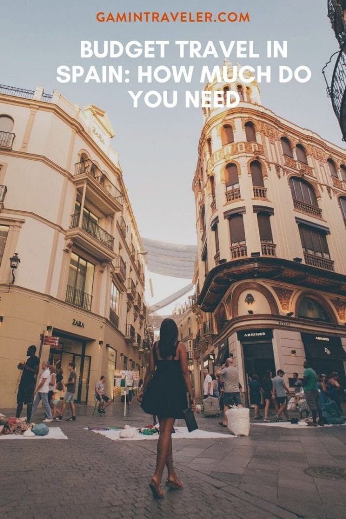 Budget Travel in Spain: How much do you need 1 budget travel spain pin 2
