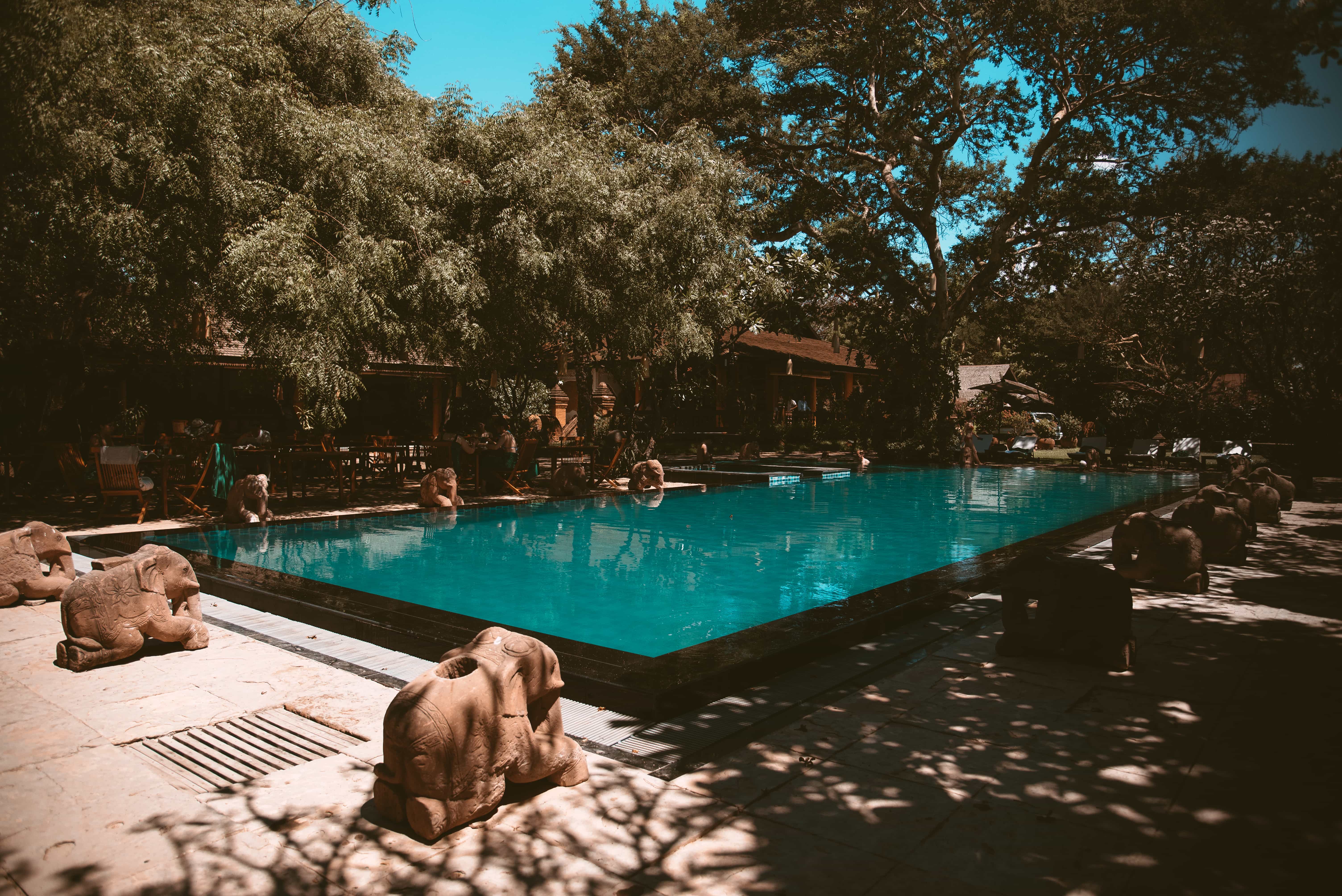 How to get from Yangon to Bagan (Bus, Train And Flight) 6 Tharabar Gate hotel Bagan, where to stay in Bagan, things to do in Bagan, swimming at Tharabar Gate pool in Bagan