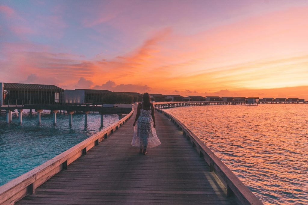 Our 15 Best Countries To Visit for Photos 6 Sunset in Mladives, things to know before visiting Maldives