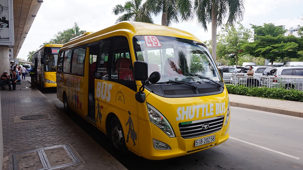 How To Get From Ho Chi Minh Airport to City Center District 1 Best Way 5 ho chi minh airport to city, ho chi minh airport transfer, ho chi minh airport to district 1, saigon airport to city, taxi from ho chi minh airport, tan son nhat airport, ho chi minh airport to district 1 time , Bus 49 Ho Chi Minh Airport
