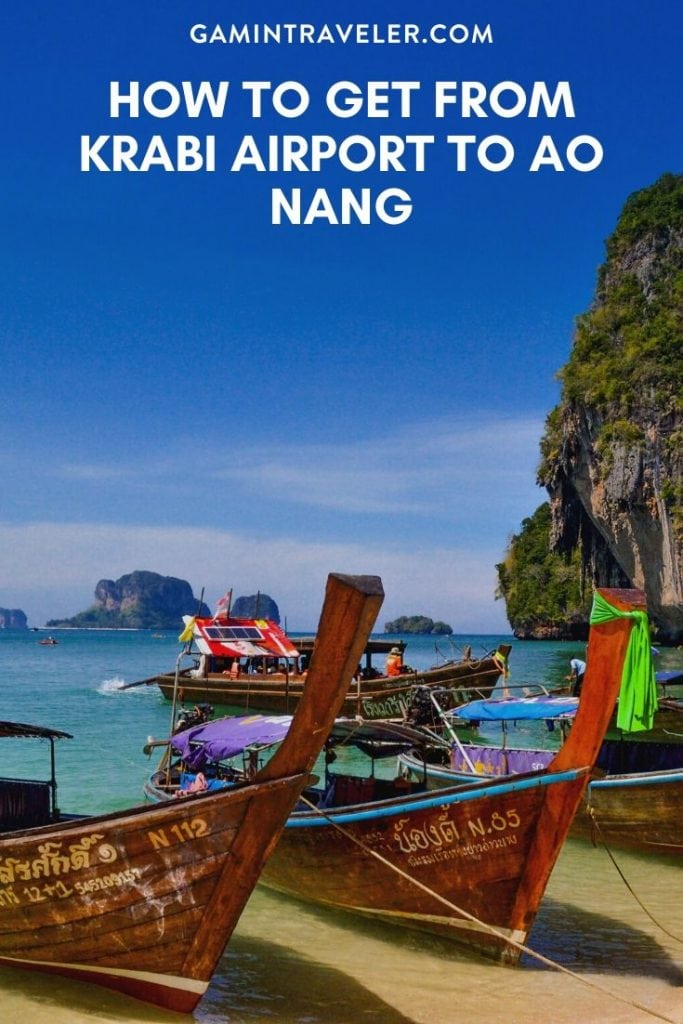 How To Get From Krabi Airport To Ao Nang Best Way 1 krabi 1 pin
