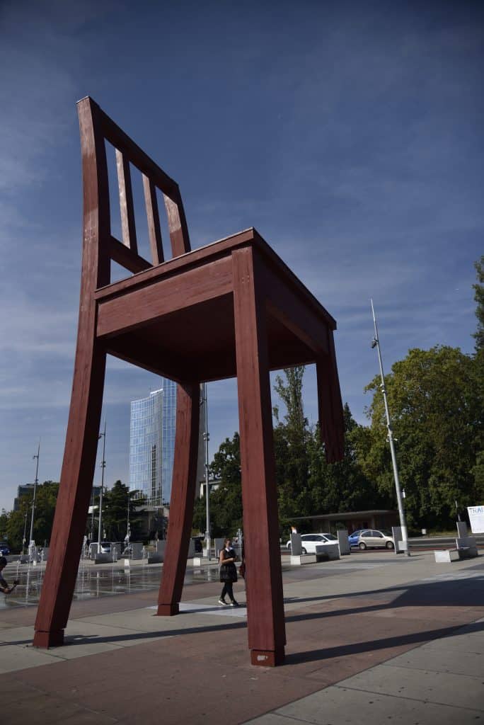 18 Best Geneva Tourist Spots And Things To Do in Geneva Switzerland 6 Things to do in Geneva, Geneva tourist spots, The Broken Chair