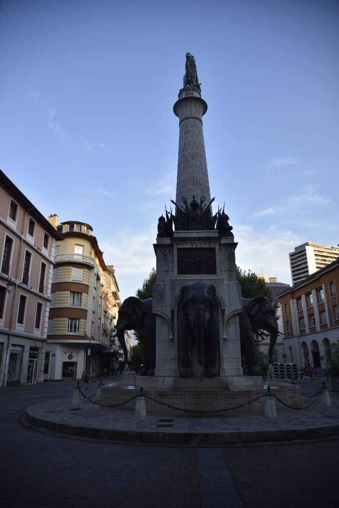 Chambery tourist spots, things to do in Chambery, Fontaine des Elephants