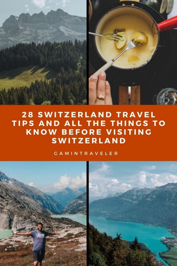 Switzerland travel tips, facts about Switzerland, things to know before visiting Switzerland
