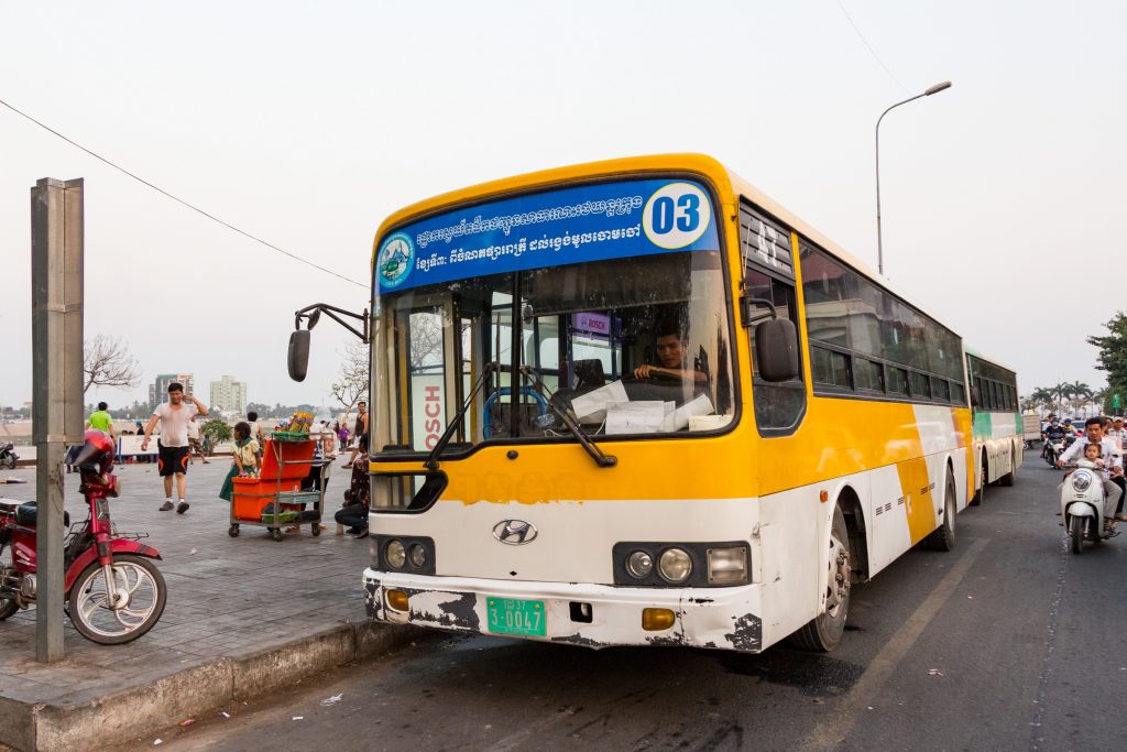 How To Get From Phnom Penh Airport To City, City Bus 3 Phnom Penh airport