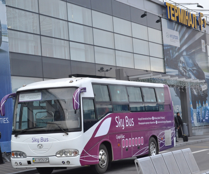 How To Get From Kiev Airport to City Center - All Possible Ways 2 Sky Bus Number 322