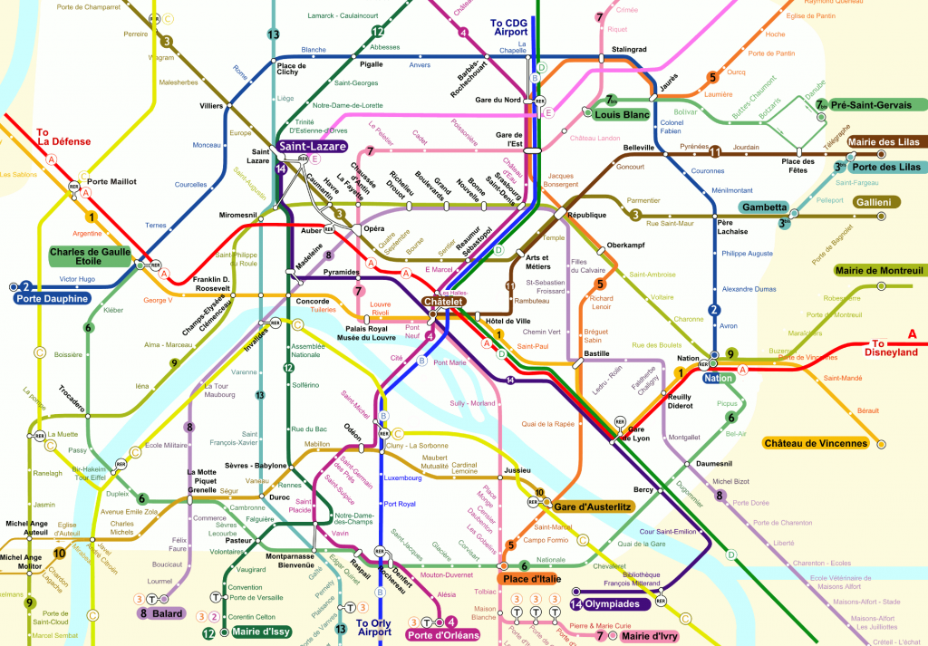 How To Get From Paris Orly Airport To City Center Best Way 5 Paris Metro Map