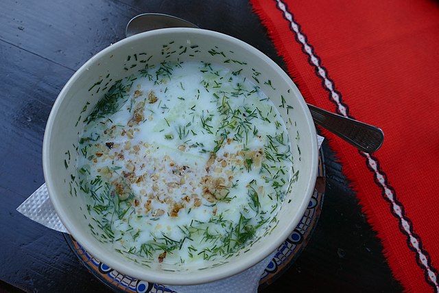 Tarator, food in Albania, Albanian food, albanian dishes, Albanian cuisine, traditional food in Albania
