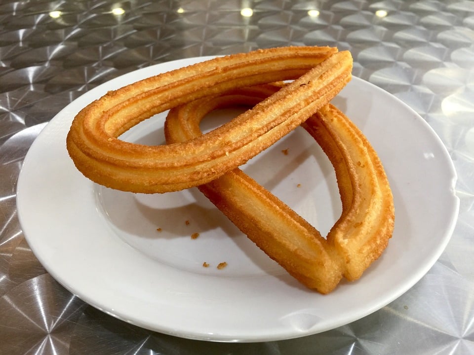 Churros, Spanish Food, spanish cuisine, traditional spanish food, food in Spain, Spanish dishes
