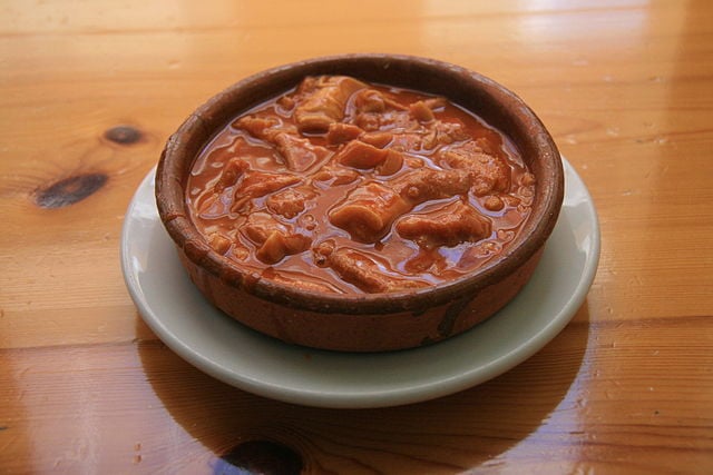 Callos, Spanish Food, spanish cuisine, traditional spanish food, food in Spain, Spanish dishes