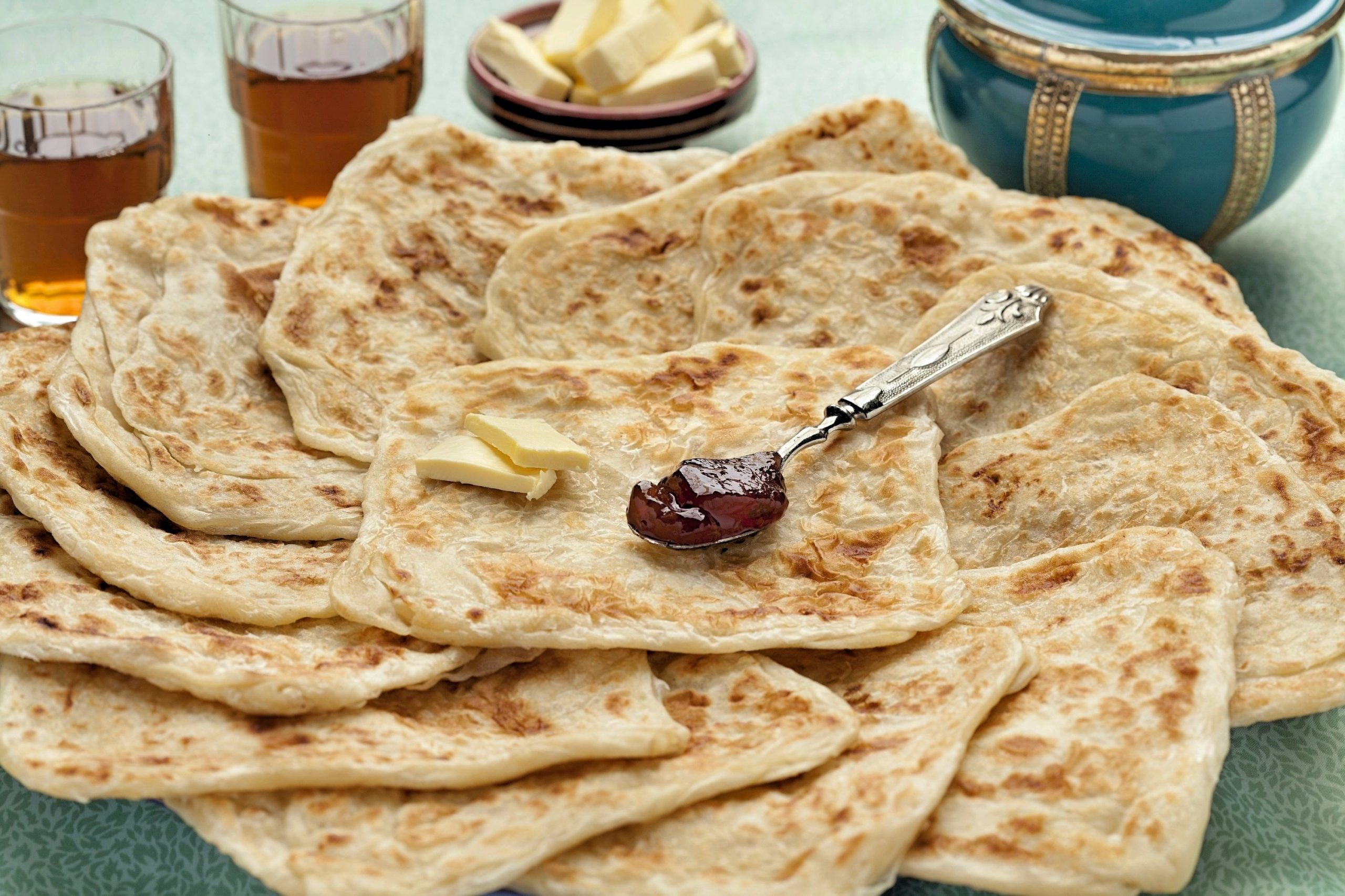 Tunisian snacks, Traditional Tunisian snacks and desserts, Tunisia snacks, Tunisia desserts, traditional snacks and desserts in Tunisia, Tunisian desserts, msemen