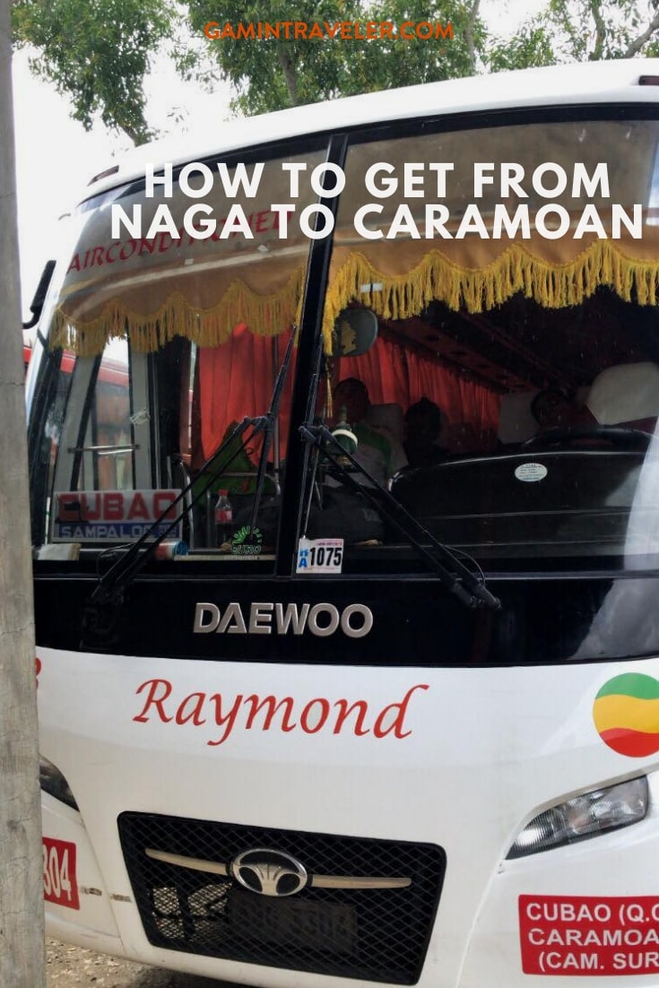 How to get from Naga to Caramoan By Bus 1 Caramoan Bus