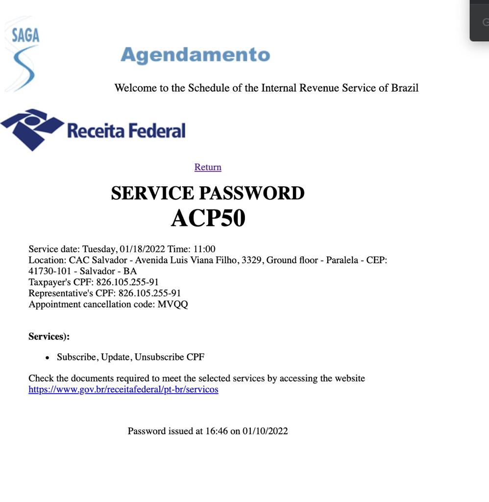CPF BRAZIL FOR FOREIGNERS: HOW TO GET A CPF IN BRAZIL FOR TOURISTS 6 CPF Brazil for foreigners, cpf for foreigners Brazil, how to get a CPF in Brazil for tourist, CPF for tourists in Brazil, CPF Application form tourists