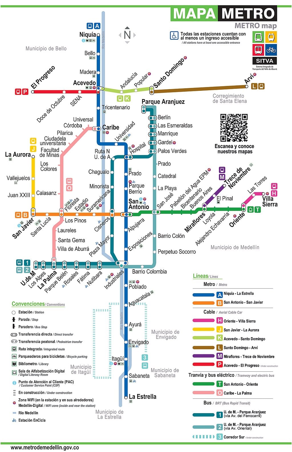 Civica Eventual Medellin metro cable, metro map medellin, metro fare medellin, metro opening schedule in Medellin, Combuses Medellin airport to city center, Medellin airport to Sandiego Mall