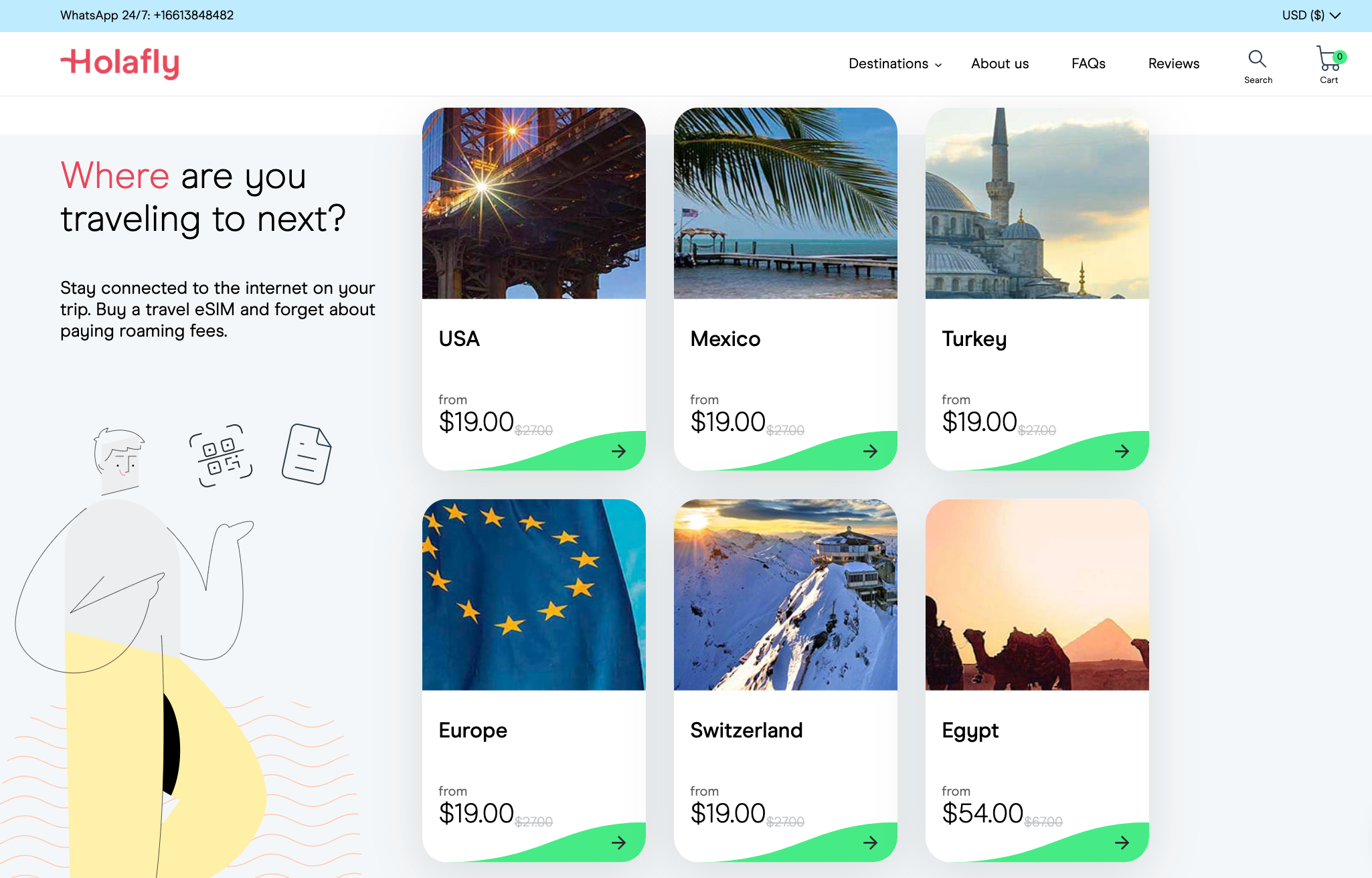 Review Holafly USA eSim For Tourist And Best Prepaid eSim in the United States 2022,