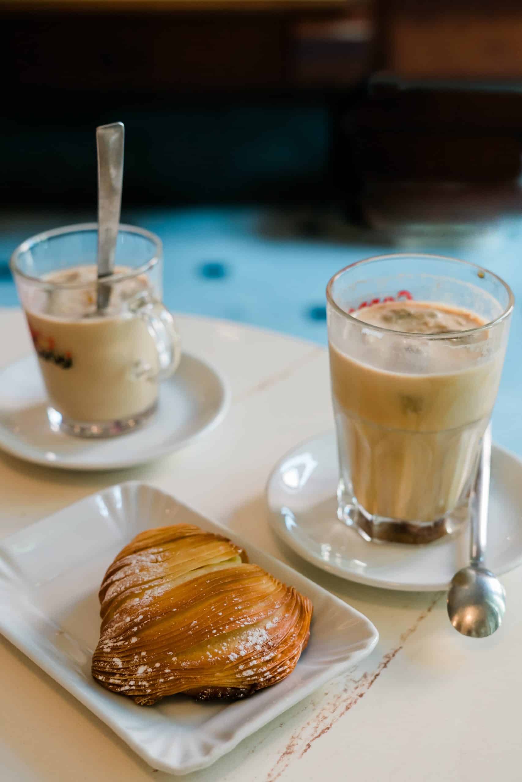 Italian Breakfast, Best Breakfast in Italy, traditional breakfast in Italy, traditional Italian breakfast, Sfogliatella