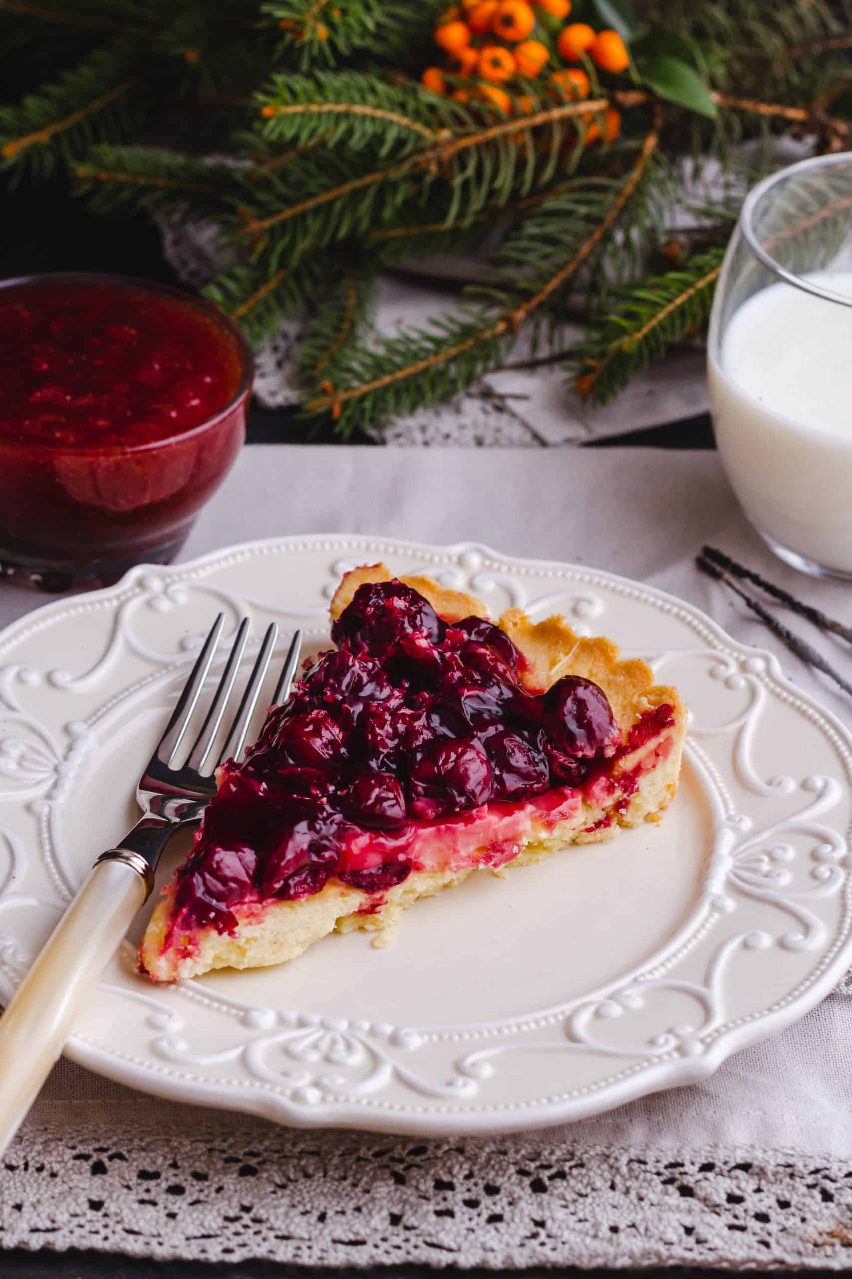 raspberry custard Kuchen raspberry pie scaled
