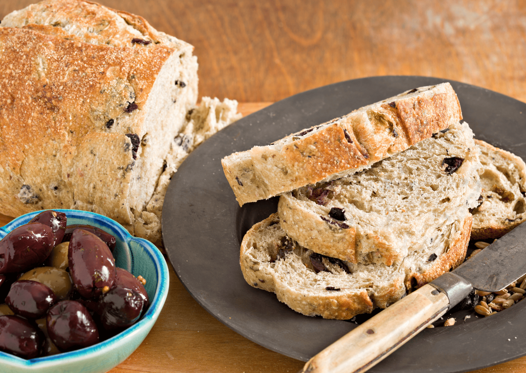 Typical Breakfast in Greece: 25 Greek Traditional Breakfast Recipes 17 Eliopsomo Olive Bread