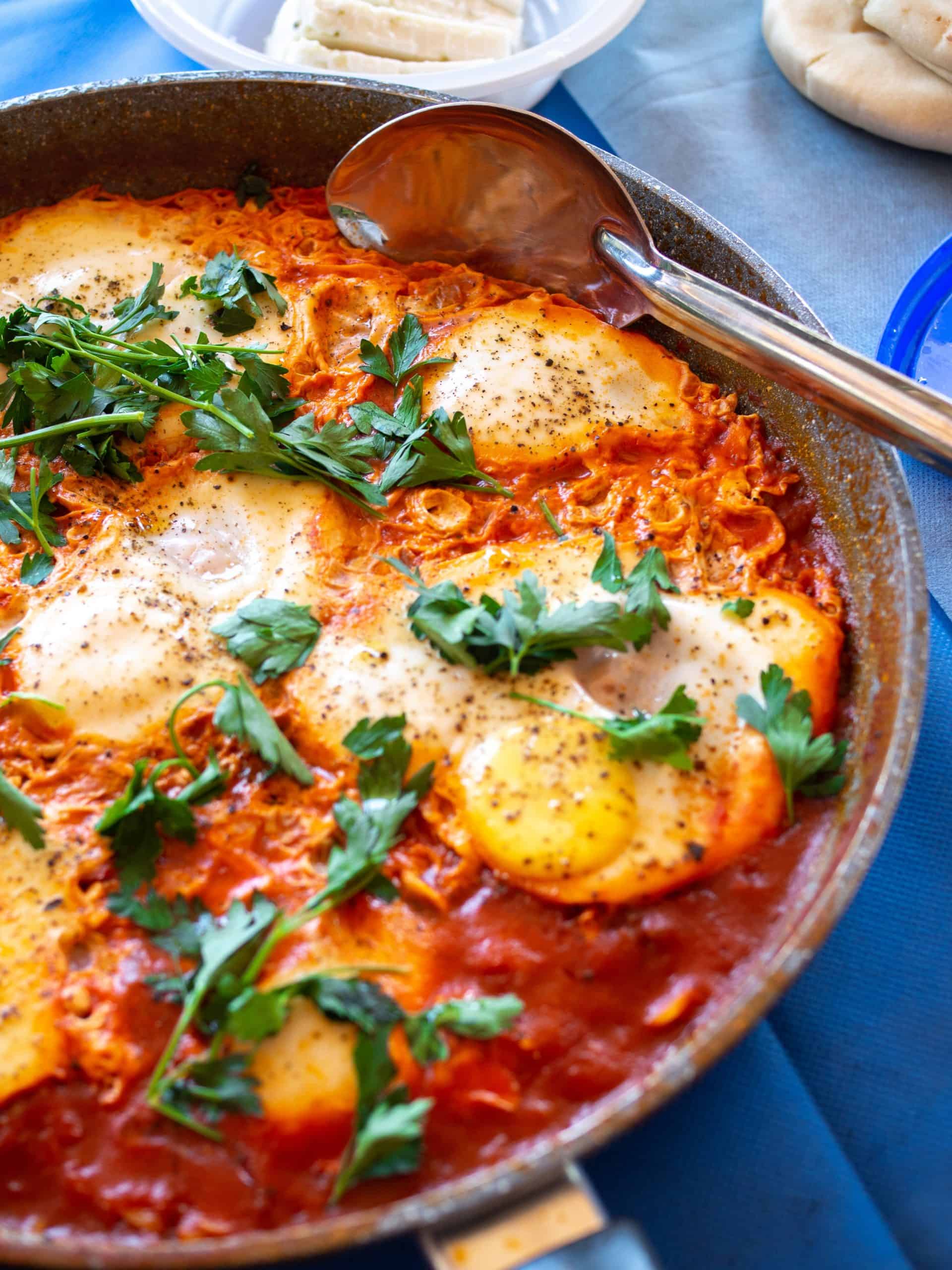 Tunisian Breakfast - Best Breakfast in Tunisia to Try 3 Shakshuka / Chakchouka / Shakshouka - Perfect for early mornings or brunches for your breakfast in Tunisia, Tunisian breakfast