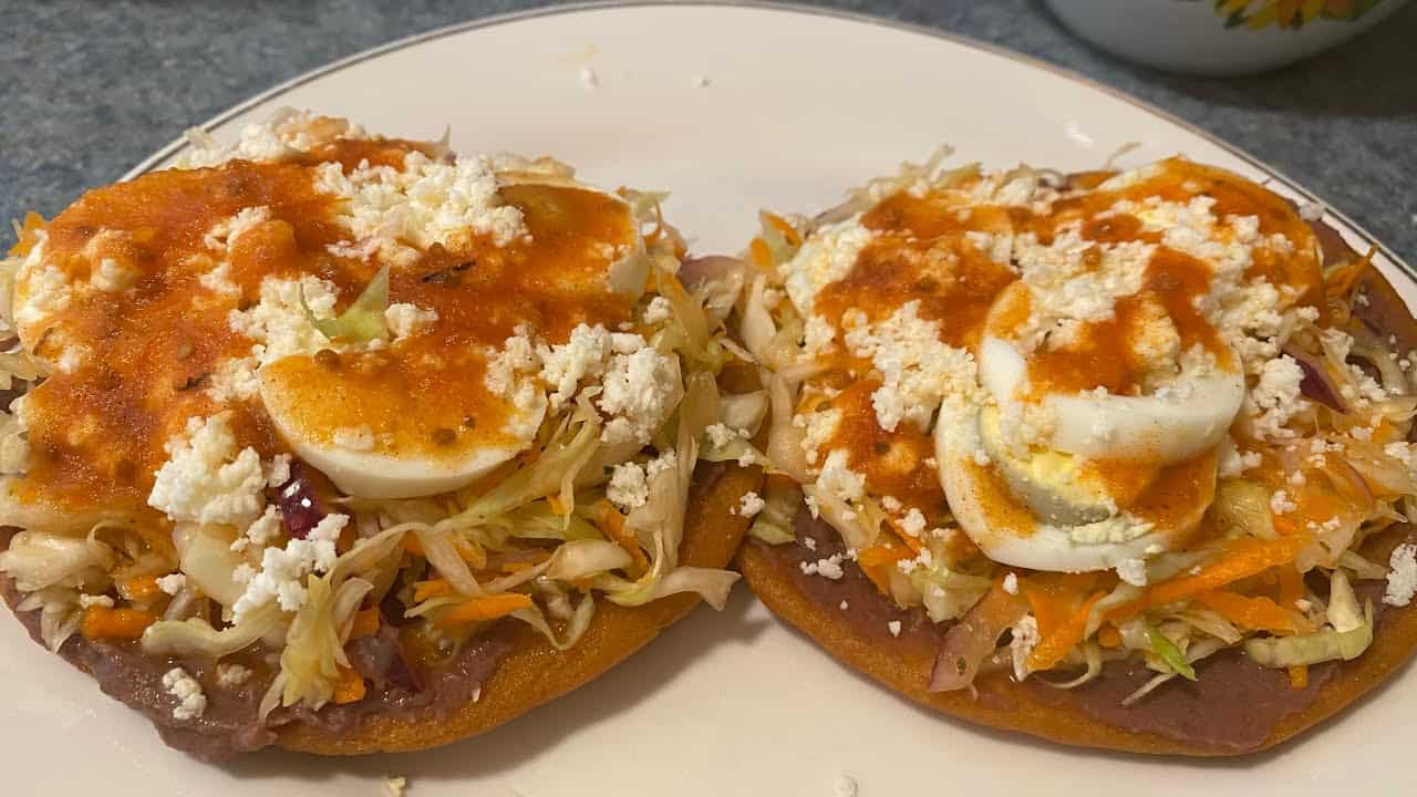 Salvadoran Breakfast - 24 Best Breakfast in El Salvador to Try 6 Enchiladas Salvadoreñas, Salvadorian Breakfast, El salvador Breakfast, Breakfast in El Salvador
