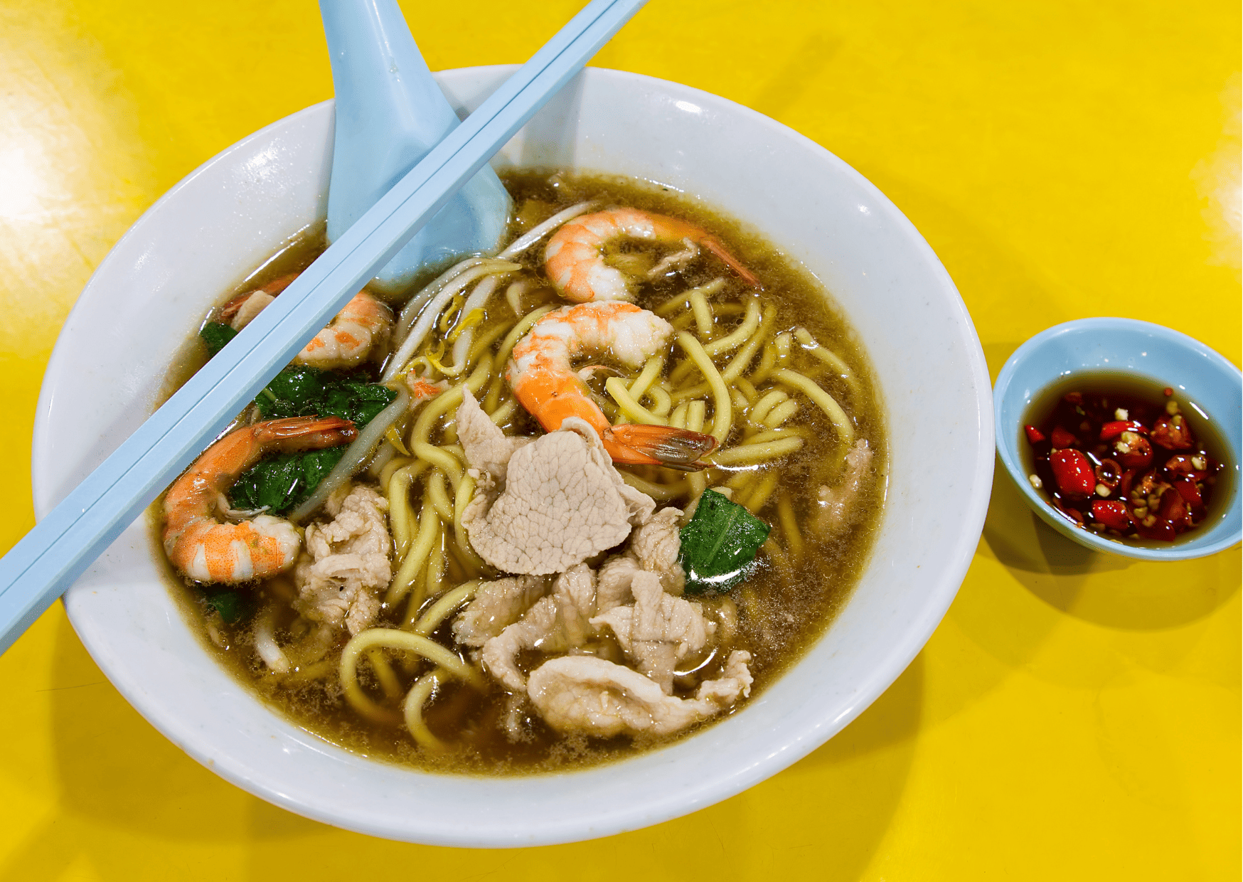 Malaysian Breakfast - 25 Traditional Breakfast in Malaysia to Try 24 Hokkien Prawn Mee Soup Noodle Malaysian Breakfast Breakfast in Malaysia Traditional Malaysian Breakfast Traditional Breakfast in Malaysia