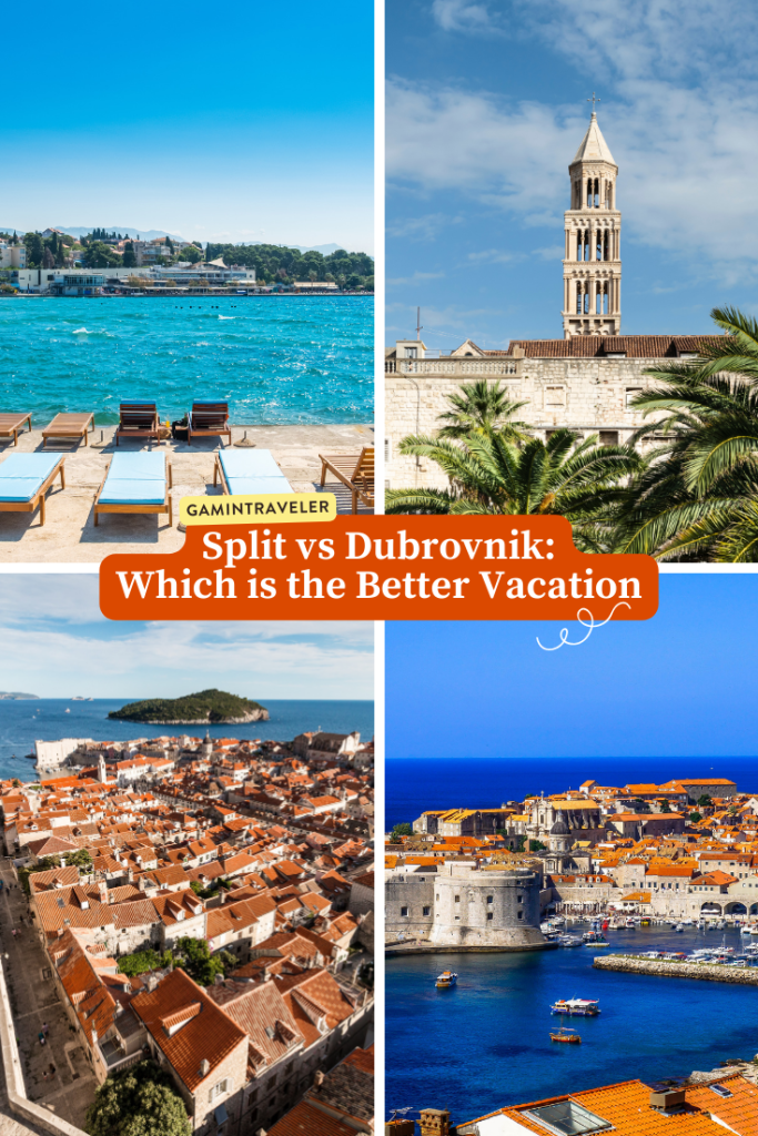 Split vs Dubrovnik: Which is the Better Vacation