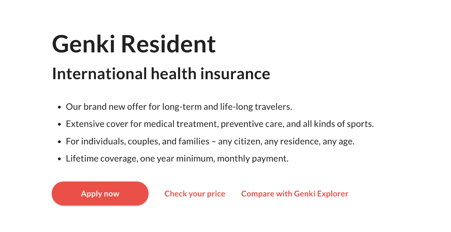 Genki Resident, Genki Resident Plan, Genki Travel Insurance, Genki Travel Insurance Review, genki explorer