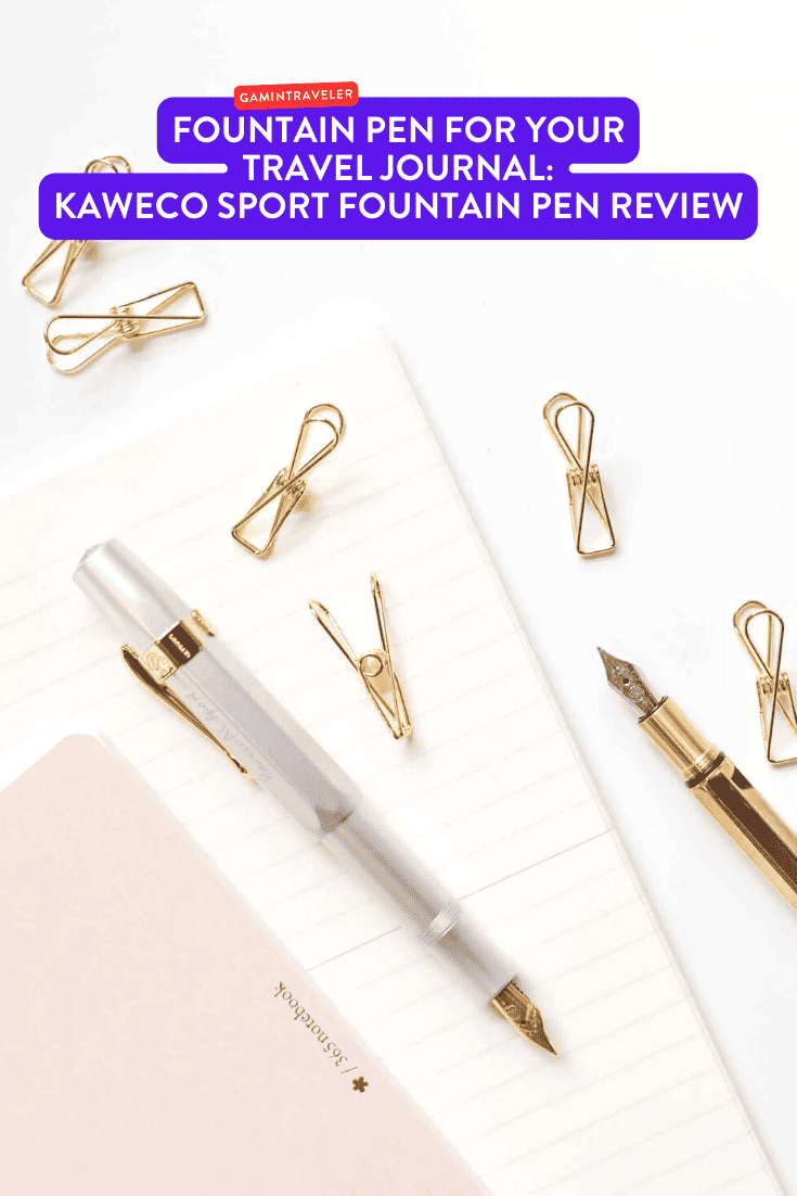 Fountain Pen for Your Travel Journal Kaweco Sport Fountain Pen Review