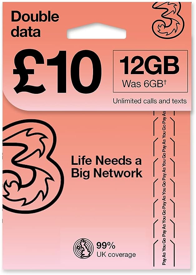 Three Prepaid European SIM Card Heraklion Airport SIM Card Crete SIM Card
