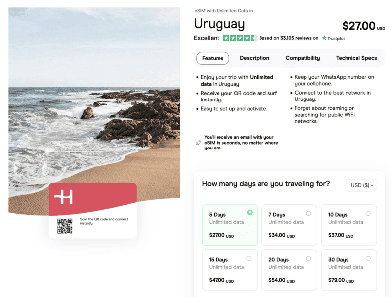 Getting a Uruguay SIM Card in 2024: Uruguay Prepaid SIM Card 6 Holafly eSIM Uruguay Uruguay SIM Card SIM Card Uruguay uruguay prepaid SIM card montevideo airport SIM Card