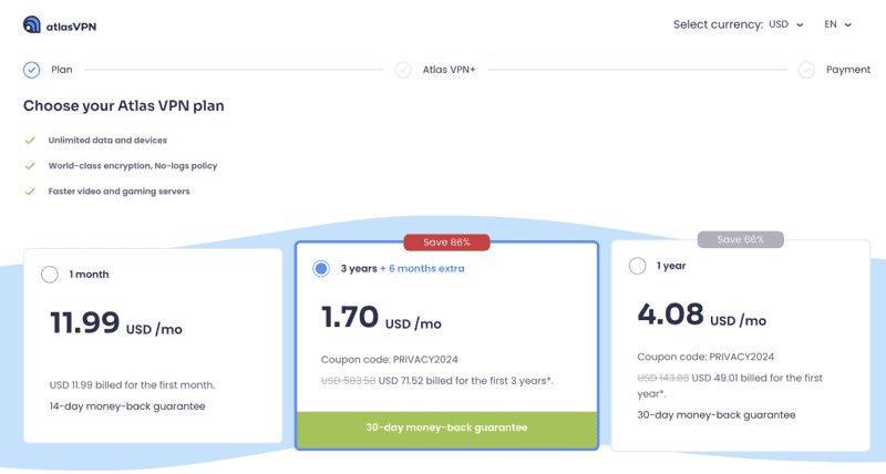 Atlas VPN vs Proton VPN - Which VPN to Choose 7 Atlas VPN Pricing Atlas VPN vs Proton VPN Proton VPN vs Atlas VPN