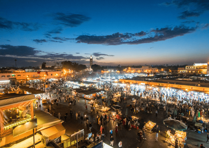 Marrakech in 2 Days: Ultimate Itinerary to See the Red City 2 Jemaa el-Fnaa Square - Medina in Marrakech - UNESCO Marrakech -2 Days in Marrakech - Marrakech Itinerary - Marrakech in 2 Days - 2 Nights in Marrakech - Two Days in Marrakech - Marrakech Itinerary
