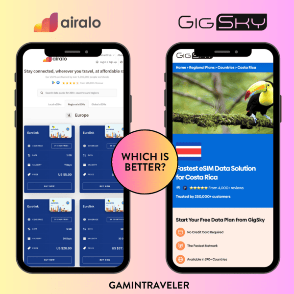 Airalo vs GigSky Comparison - Which eSIM to Choose 1 Airalo vs GigSky Gigsky or Airalo