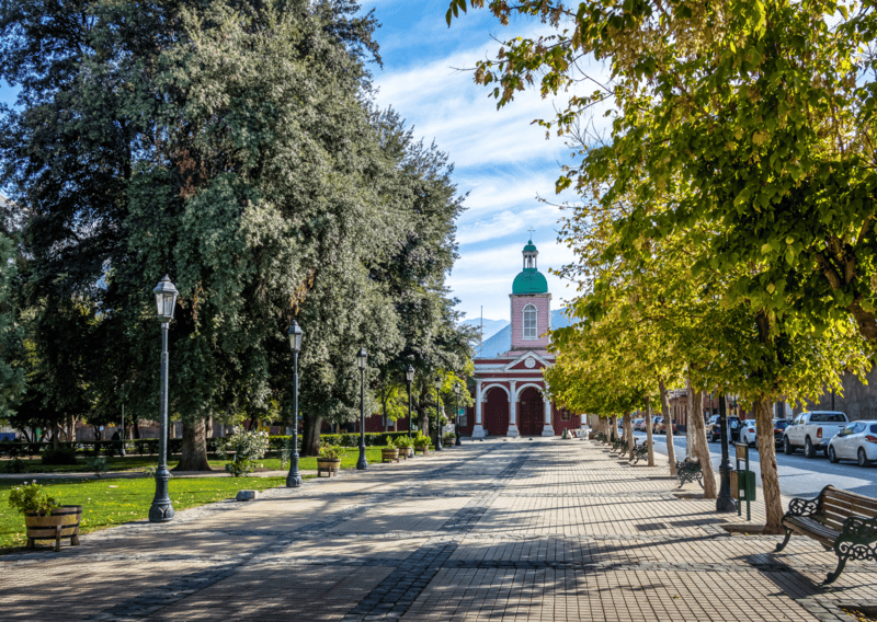 Best 4 Days in Santiago Chile Itinerary & Central Chile 4 Church in San Jose de Maipo town at Cajon del Maipo Chile 4 Days in Santiago Chile