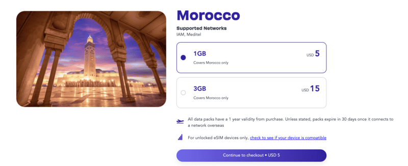 Jetpac Review - The Newest eSIM to Beat the Oldies in the Market 7 Jetpac MoroccoeSIM Jetpac eSIM Jetpac eSIM Review