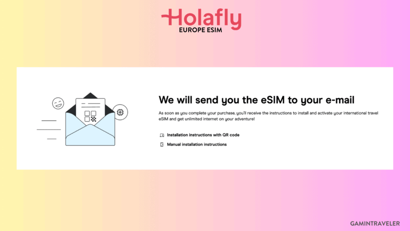 How to Get Unlimited Data in Europe 3 After purchase, you'll get a QR code via email. iPhone users get automatic installation - Holafly Europe eSIM