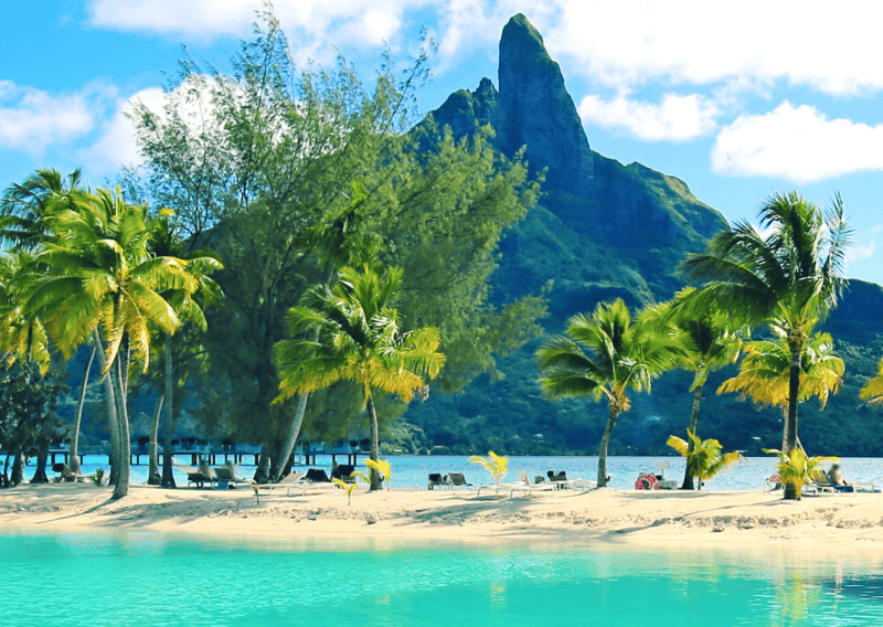 Comparing Bora Bora vs Maldives: Which is Better? 3 This is Bora Bora with the Mount Otemanu in its background - truly an exotic experience. Bora Bora vs Maldives