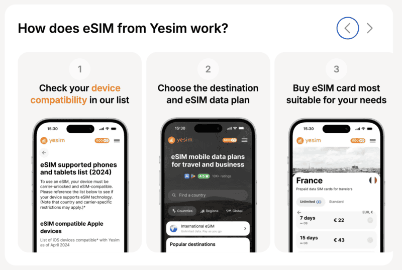 Yesim eSIM Review - Is it a Trustworthy eSIM? 2 Getting Started with Yesim eSIM