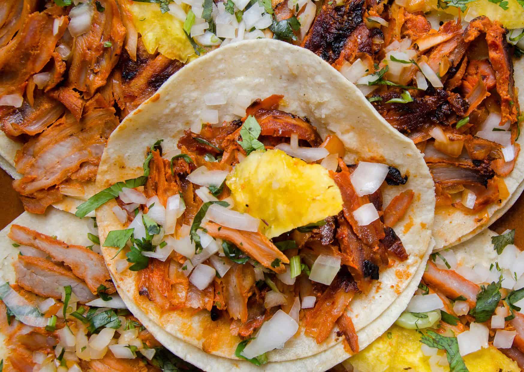 Tacos al pastor. 