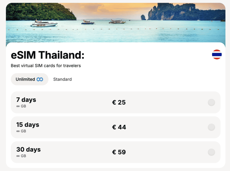 Yesim eSIM Review - Is it a Trustworthy eSIM? 6 Yesim Unlimited Data for Thailand