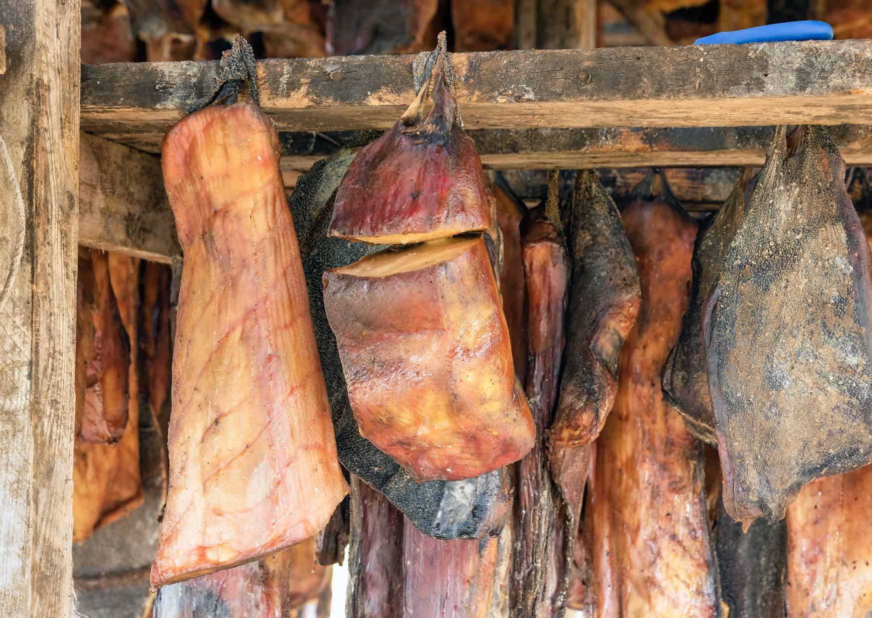 Hakarl, Fermented shark, 10 Strangest Foods to Try Around the World