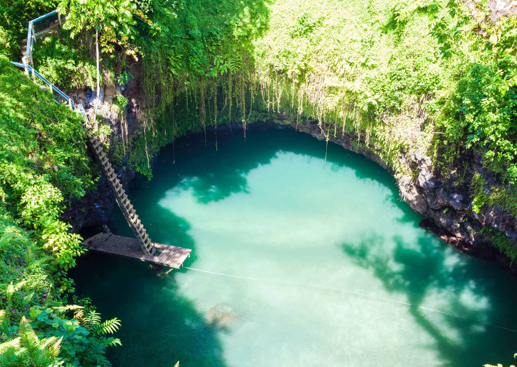 12 Most Beautiful Places To Swim Around The World 10 To Sua Ocean Trench, Samoa