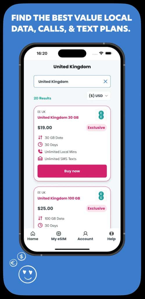eSIM with Calls and Unlimited Data for the UK: A Full Review of Sim Local 3 esim with calls in the UK - Sim local