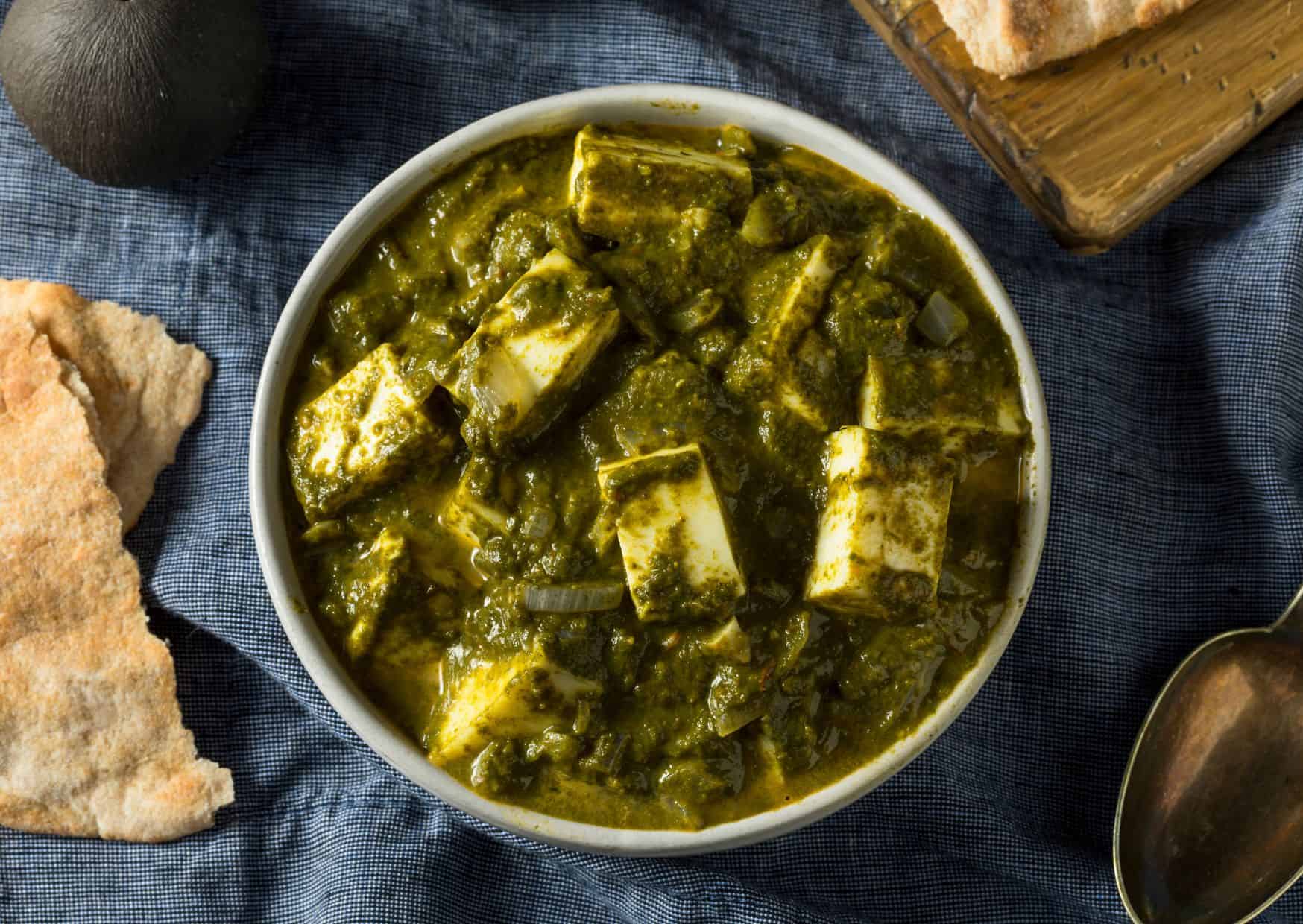 Palak Paneer (Spinach and Cottage Cheese)