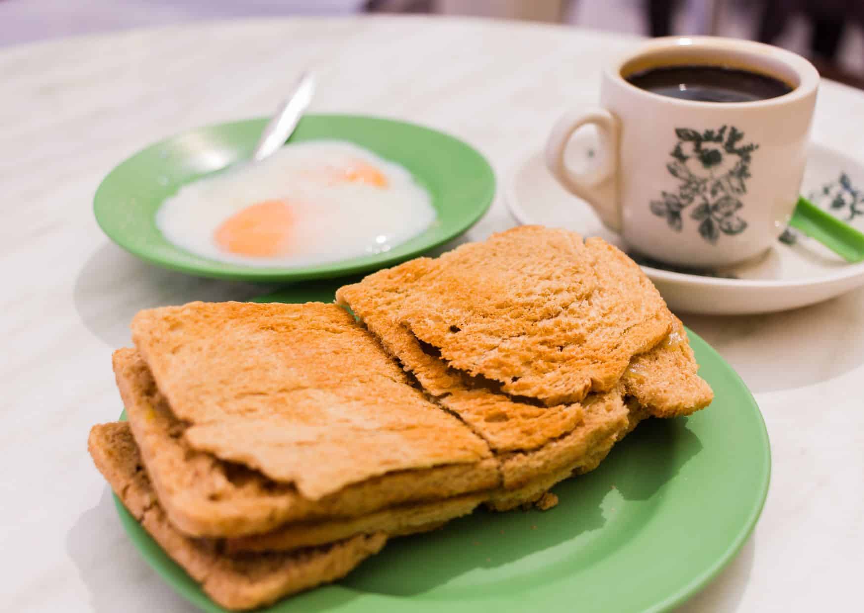 Kaya Toast with Soft-Boiled Eggs – Singapore