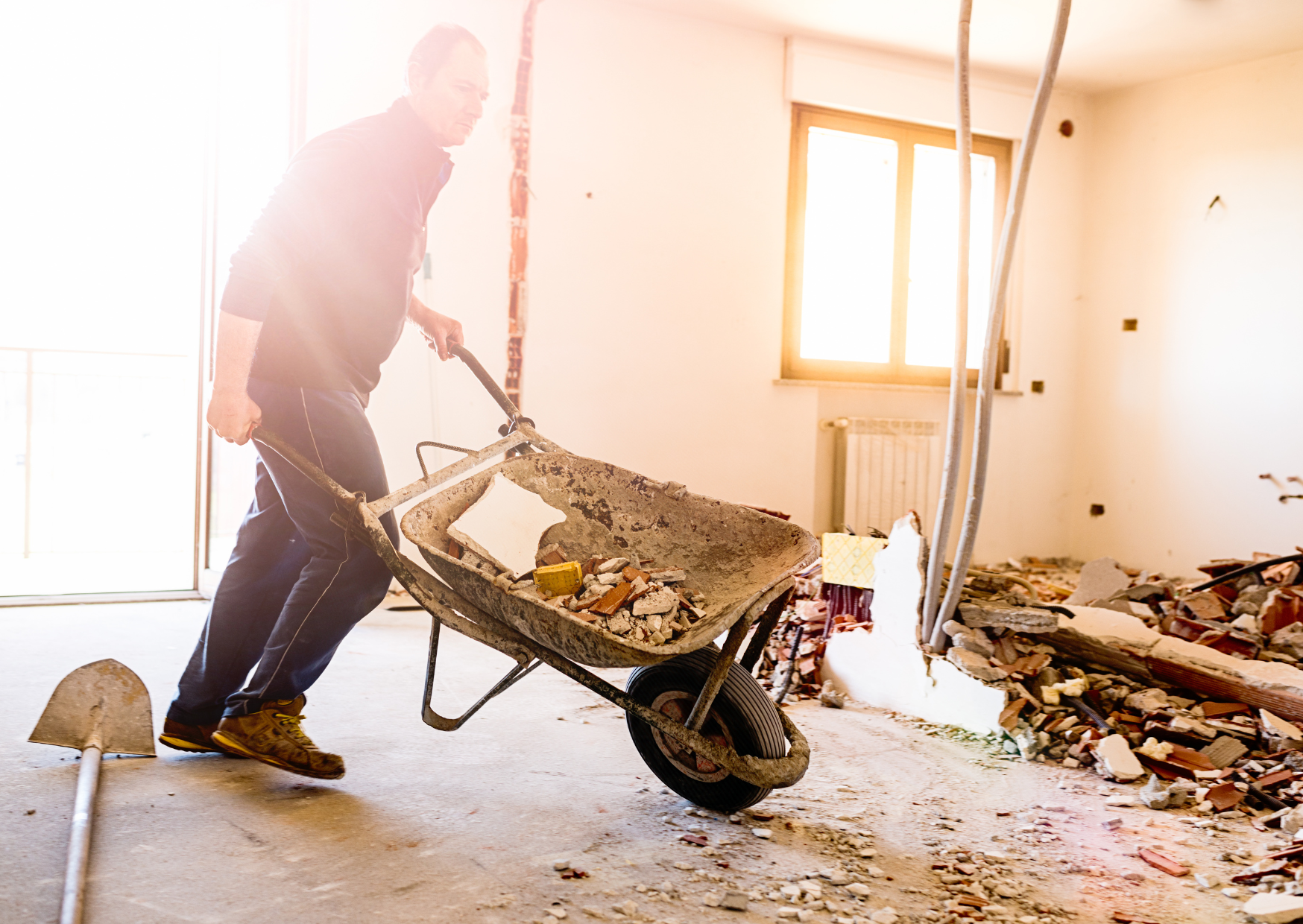 Italian Workers Use Equipment 3
